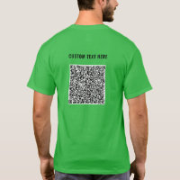 Votre code QR avec le texte personnalisé T-shirt p