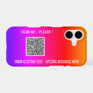 Votre code QR et texte personnalisé Samsung Coque 