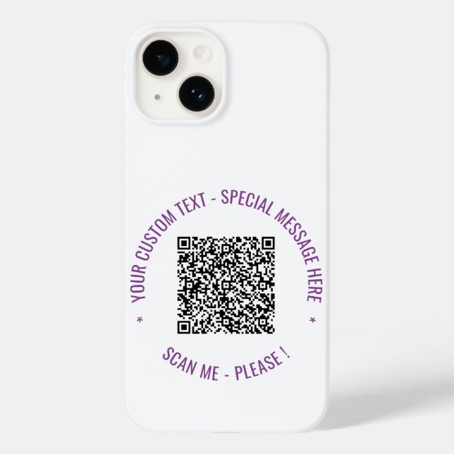 Votre code QR et votre coque iphone de couleurs pe (Verso)
