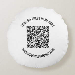 Votre code QR et votre Coussin d'arrondi de texte 