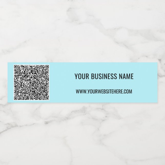 Votre code QR et votre Étiquette de bouteille d'ea (Étiquettes simples)