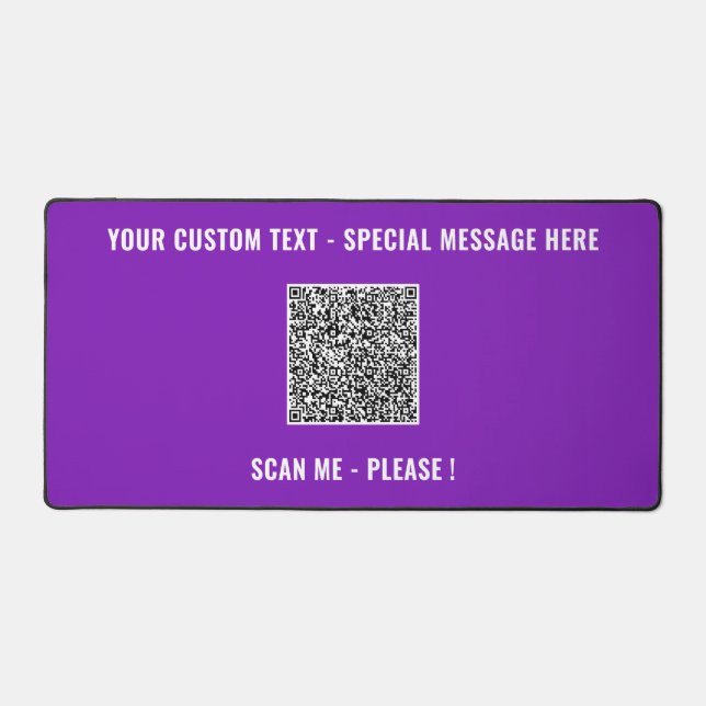 Votre code QR - Texte et couleurs personnalisées - (Recto)