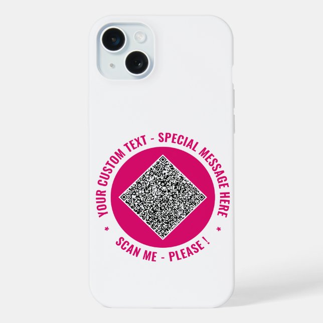 Votre coque iphone de texte personnalisé de code Q (Verso)