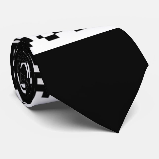 Votre Cravate d'informations d'analyse de code QR  (Roulé)