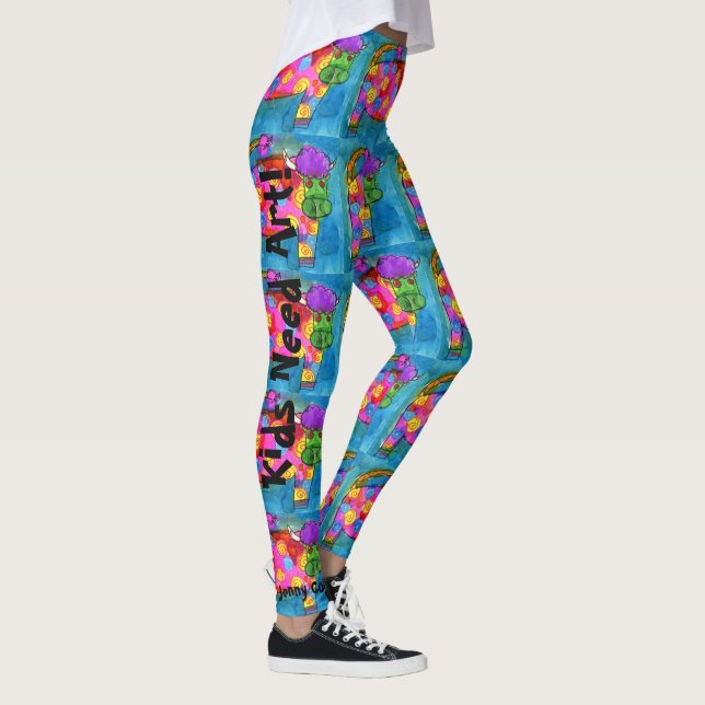 VOTRE enfant est un ARTISTE Leggings Personnalisés (Droite)