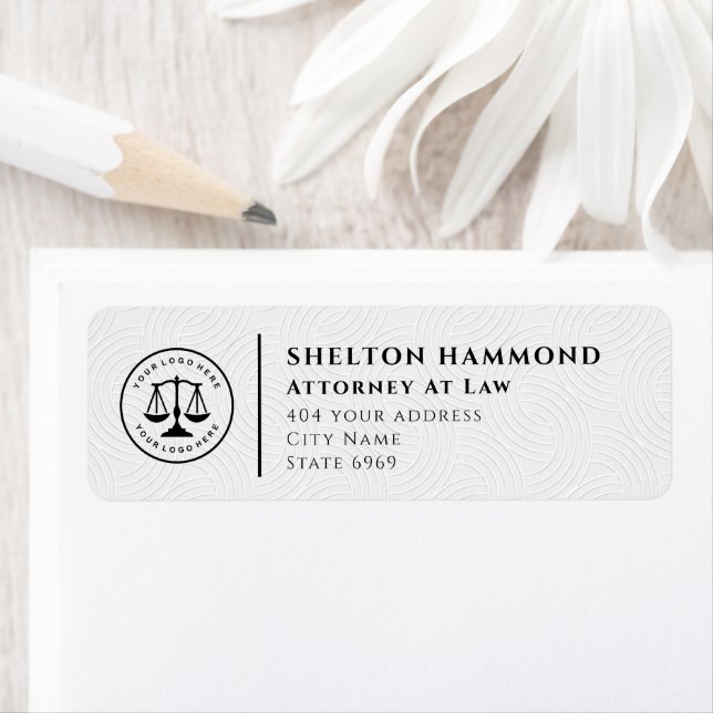 Votre entreprise de logo | Motif personnalisé du p (En situation)