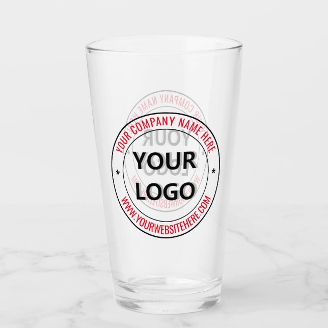 Votre entreprise Logo Texte Entreprise Verre promo (Devant)