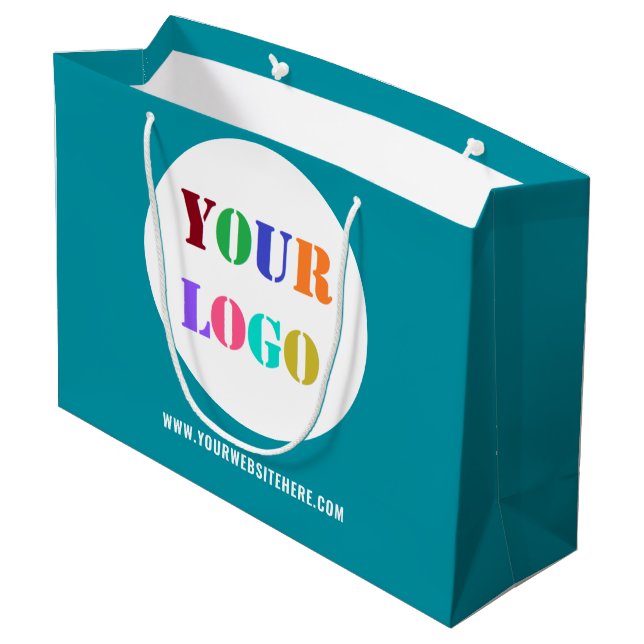 Votre entreprise Logo Texte Papier d'affaires Sac  (Dos Angle)