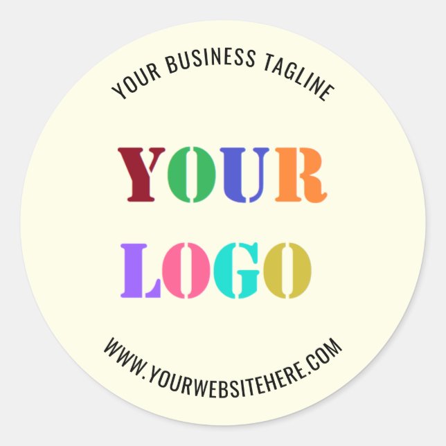 Votre entreprise Logo Texte Stickers Entreprise Mo (Devant)