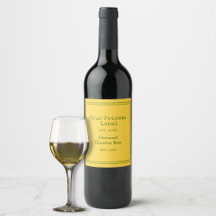 Votre Étiquette Privé Vin Dandelion Maison