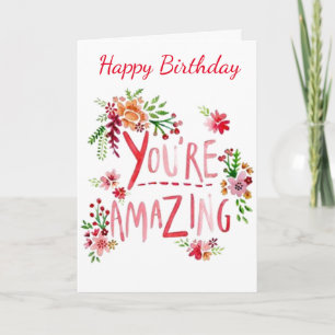 **VOTRE EXTRAORDINAIRE ET HEUREUSE BIRTHDA** Carte