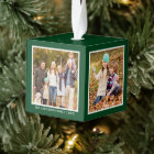 Votre famille 4 Photo Collage vert