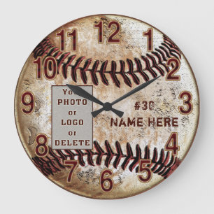 Votre horloge de baseball personnalisée avec photo