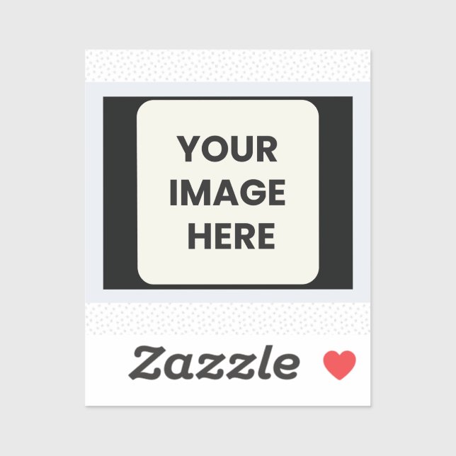 Votre Image Ici Sticker Vinyl Coupé Personnalisé (Feuille)
