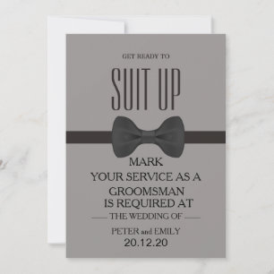 Votre invitation en tant que garçon d'honneur