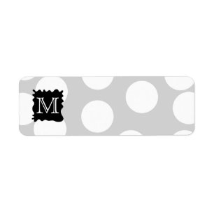Votre lettre, monogramme. Points avec Splat. noir