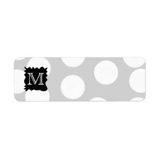 Votre Lettre, Monogramme. Pots à plat noir.