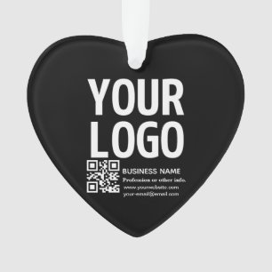 Votre logo avec code QR et texte modifiables 