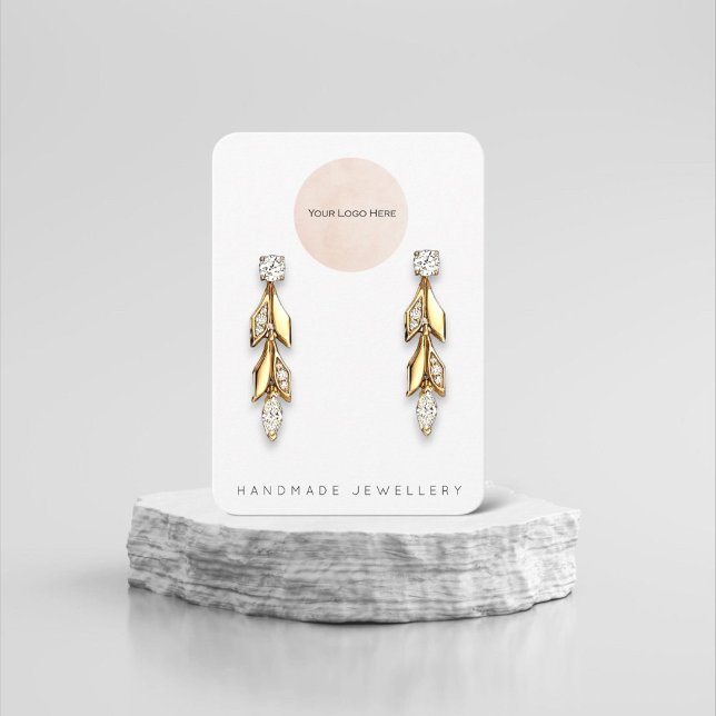 Votre logo Bijoux artisanal Earrage carte d'affich (Créateur téléchargé)