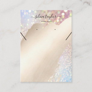 Votre logo bijoux collier d'oreille carte d'affich