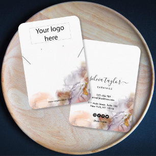 Votre logo bijoux collier d'oreille carte d'affich