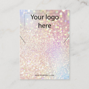 Votre logo bijoux collier d'oreille carte d'affich
