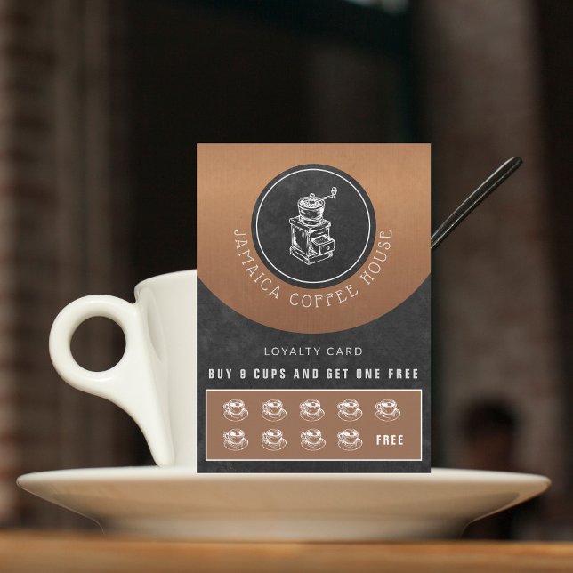 Votre logo café café gratuit carte de fidélité caf (Créateur téléchargé)