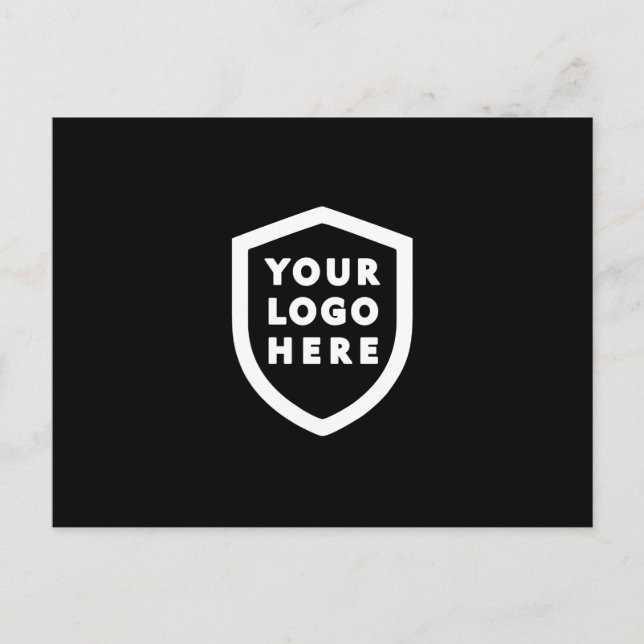 Votre logo | Carte postale moderne d'entreprise (Devant)