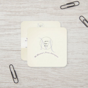 Votre logo Cartes de visite Carré blanc