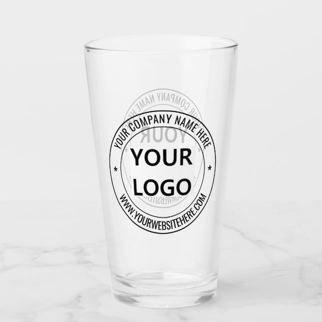 Votre logo d'entreprise et cadeau de verre texte p (Devant)