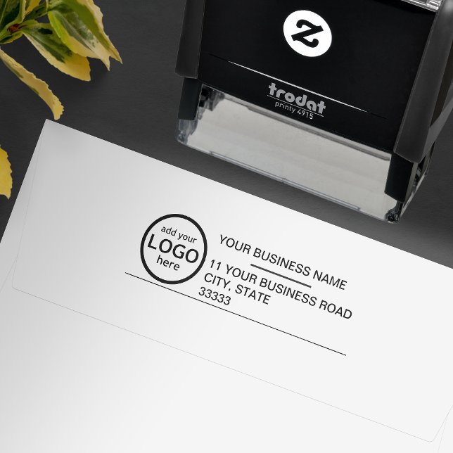 Votre logo d'entreprise Tampon encreur en caoutcho (Créateur téléchargé)