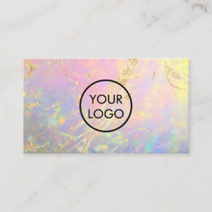 votre logo élégant carte de visite opal