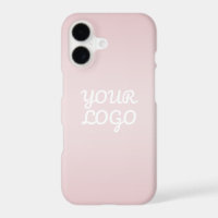 Votre logo & Élégant Ombré Rose Pâle Moderne