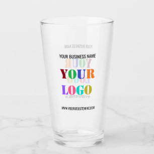 Votre logo et le verre de texte Promotion Business