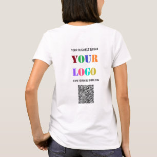 Votre logo et votre code QR Business T-Shirt Exemp