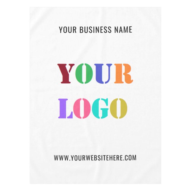 Votre logo et votre texte promotionnel Nappe comme (Devant)