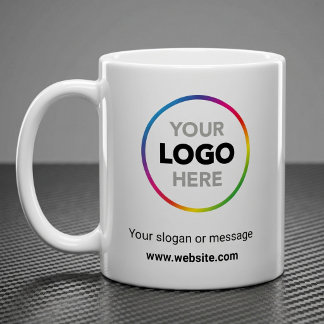 Votre logo ici Mug promotionnel | Site Web & Sloga