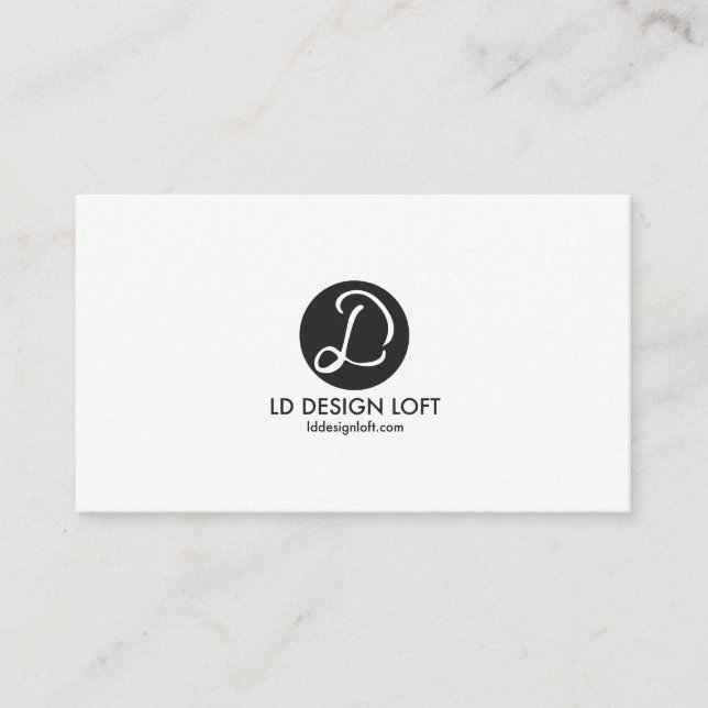 Votre logo Ici simple carte de visite personnalisa (Devant)