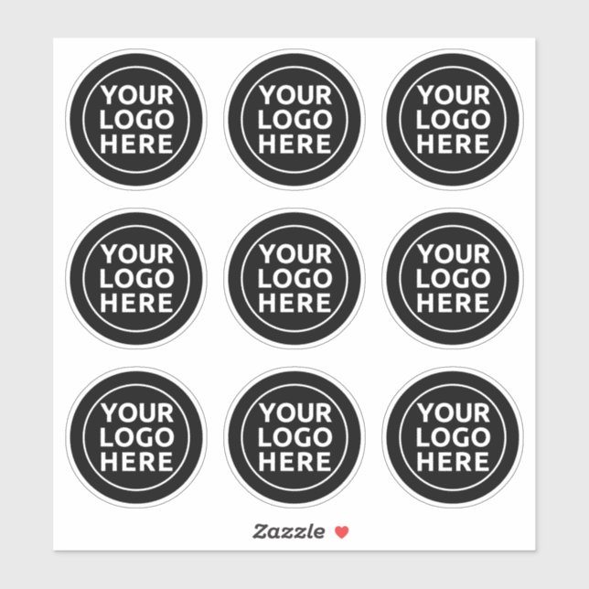 Votre Logo Ici Stickers 9 Pack Decal (Feuille)