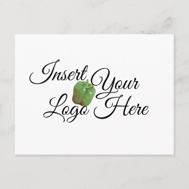 Votre logo ici sur carte postale Zazzle (Devant)