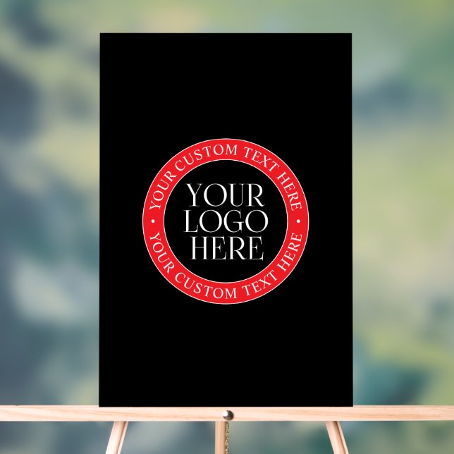 Votre logo ou autre image | Noir rouge et blanc (Neutre)