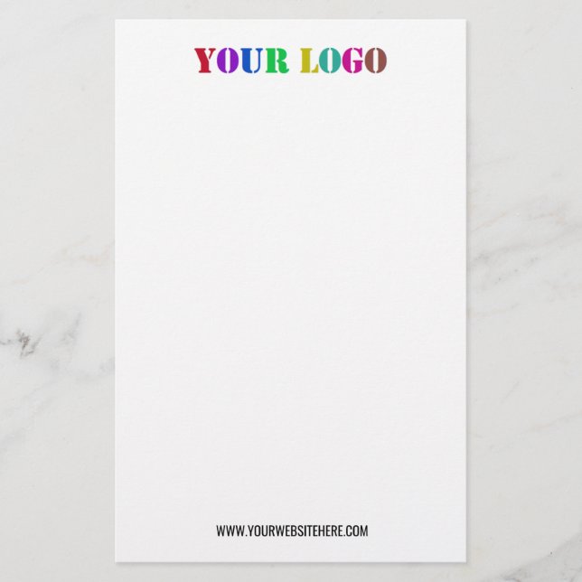 Votre logo Papeterie d'entreprise Exemple Texte pe (Devant)