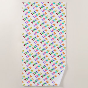 Votre logo Photo Couleur Plage Serviette promotion