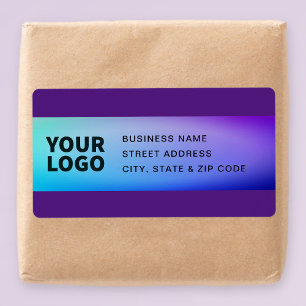 Votre logo Purple Turquoise Green Ombre