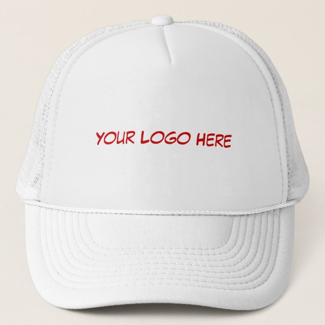 Votre logo sur le casquette blanc (Devant)
