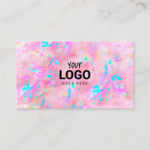 votre logo sur opal texture carte de visite