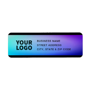 Votre logo Turquoise et pourpre
