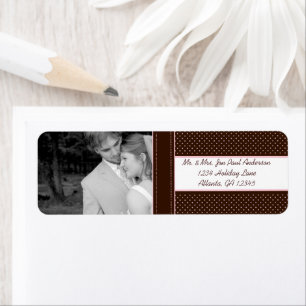 Votre Mariage Photo Points Profonds Brown & Rose