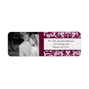 Votre Mariage Photo Vintage Eggplant Damask