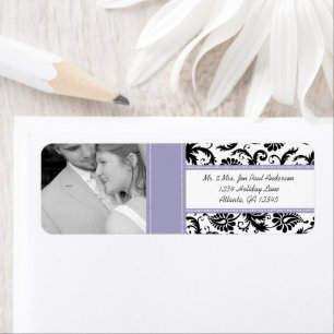 Votre Mariage Photo Vintage Lavender Damask